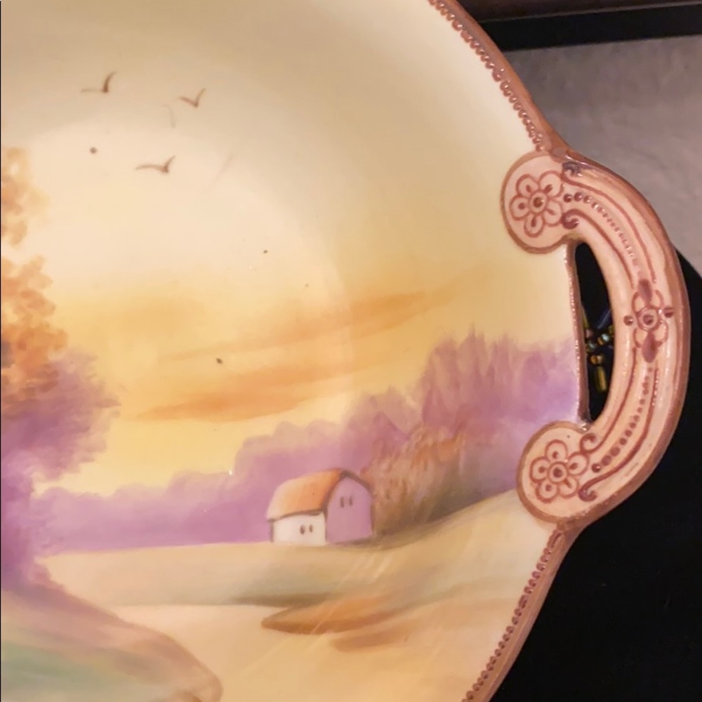 Nippon hand painted bowl Vintage - Picture 2 of 5